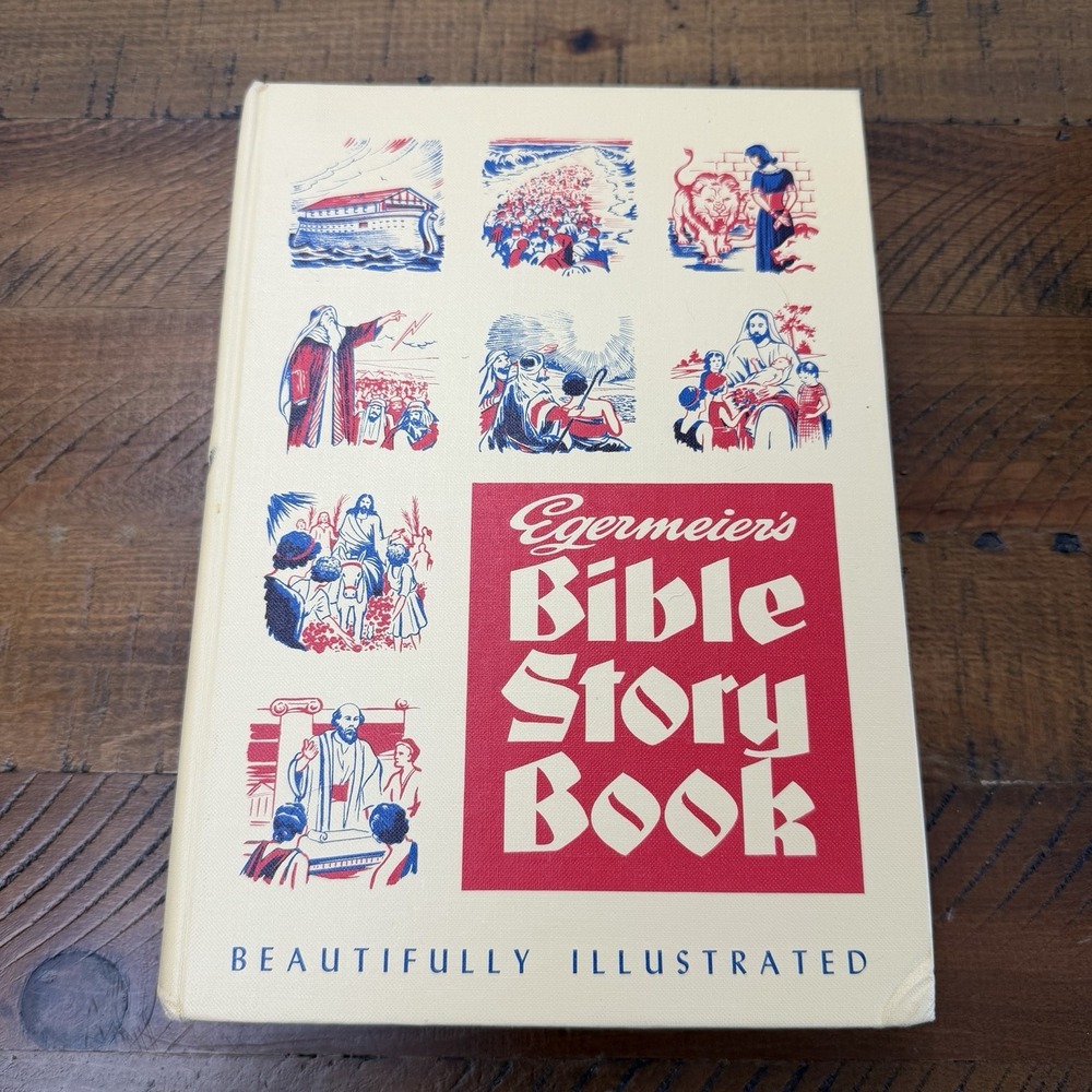 EGERMEIER'S BIBLE STORY BOOK Standard Edition HC 1955 For Children Illustrat VGC